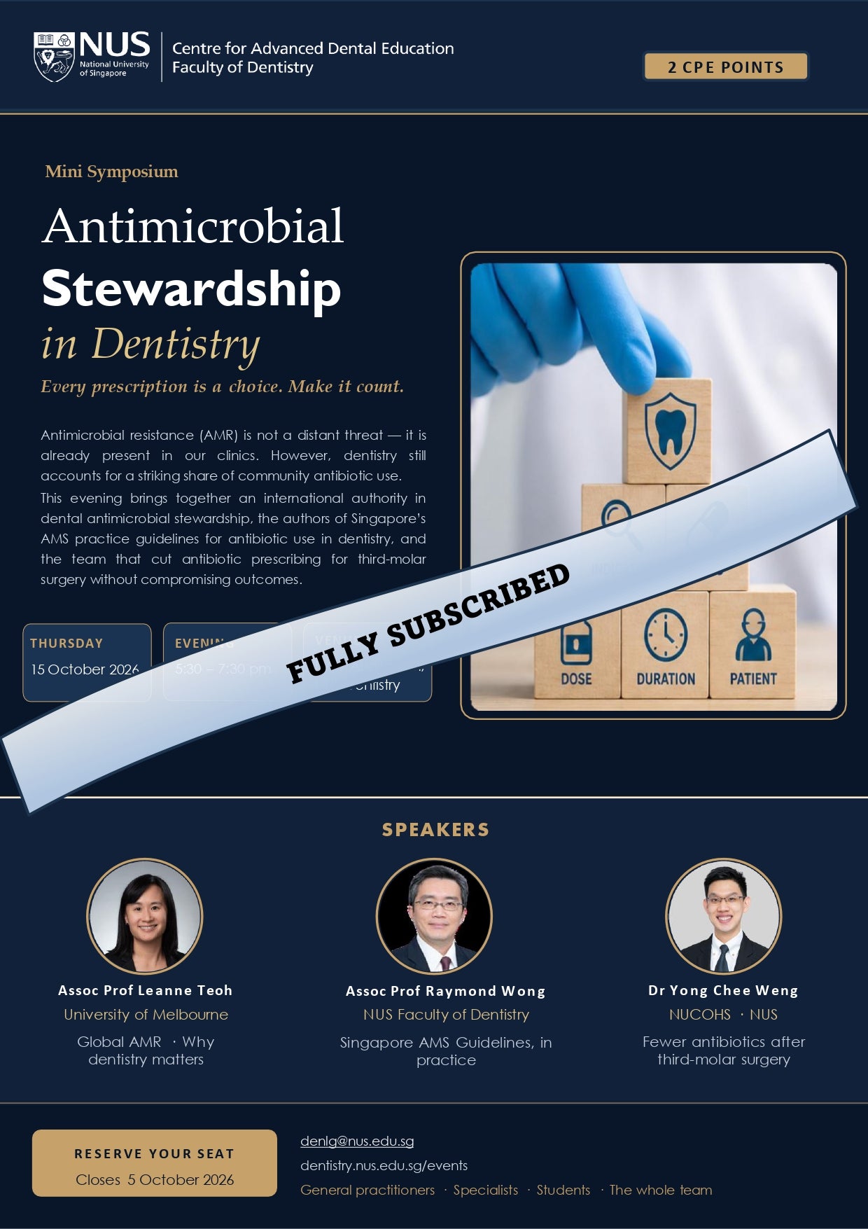 Mini Symposium: Antimicrobial Stewardship in Dentistry