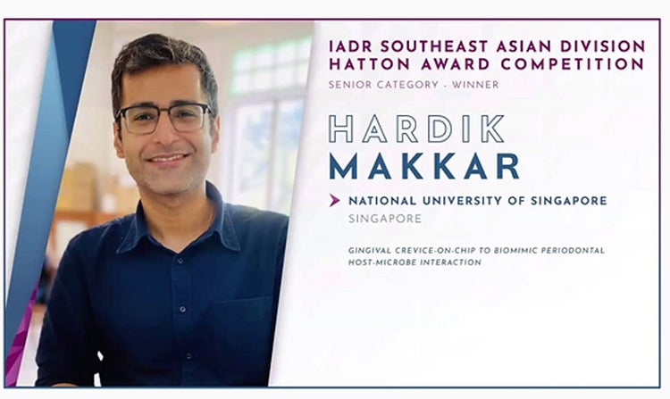 Congratulations to Dr Hardik Makkar