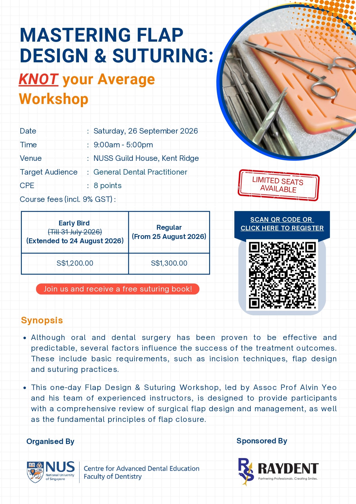 Mastering Flap Design & Suturing: KNOT Your Average Workshop
