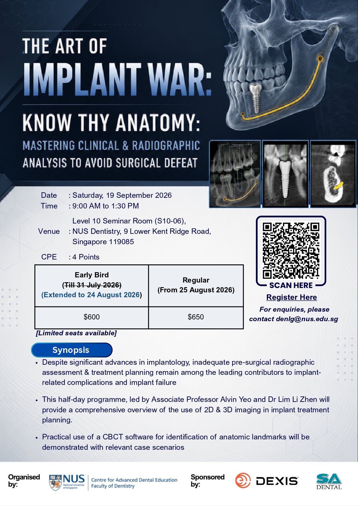 The Art of Implant War: Know thy Anatomy: Mastering Clinical & Radiographic Analysis to Avoid Surgical Defeat