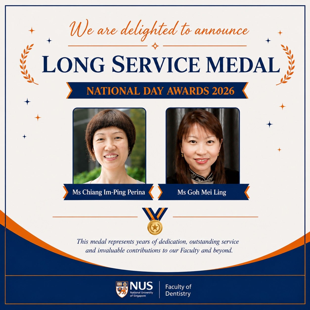 Long Service Medal – National Day Awards 2026